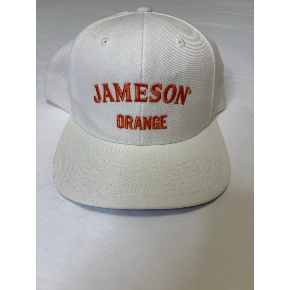 Jameson Orange - Flat Bill Hat - White / Orange / Green Bill